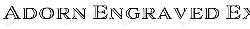 Adorn Engraved Expan字体转换